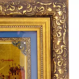 Картина на сусальном золоте "Георгий Победоносец"