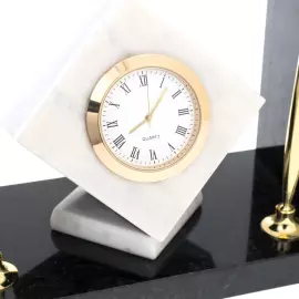 Письменный набор из долерита и мрамора "Куб"