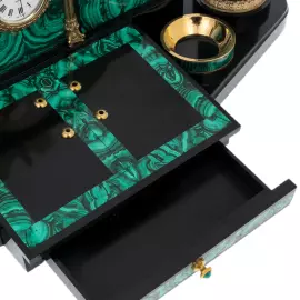 Набор настольный из малахита "Президентский. Орёл"