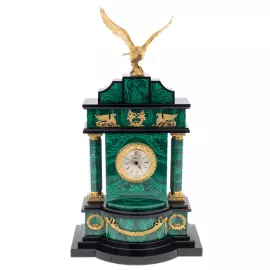 Часы из малахита "Императорские" Златоуст
