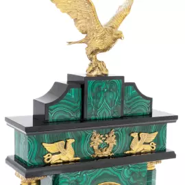 Часы из малахита "Императорские" Златоуст