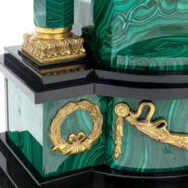 Часы из малахита "Императорские" Златоуст