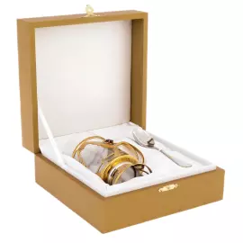 Подстаканник украшенный "Ромб" на 1 персону, Златоуст