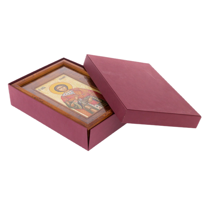 Icon on natural mother-of-pearl "Panteleimon the Healer" in Kyoto