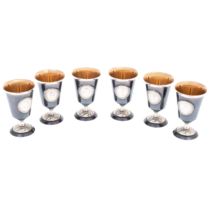 Vodka set "Imperial hexagon" for 6 people, in a case