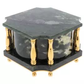 Светильник-подставка из нефрита "Колоны" с пультом ДУ, Златоуст