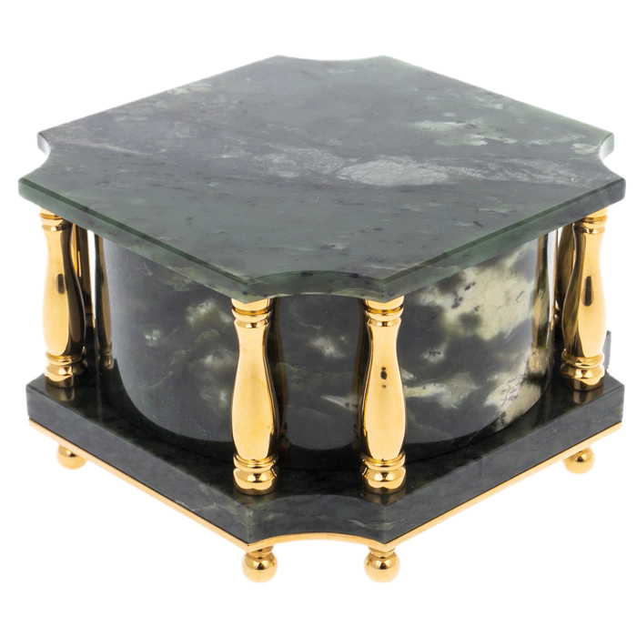 Lamp-stand made of jade "Columns" with remote control, Zlatoust