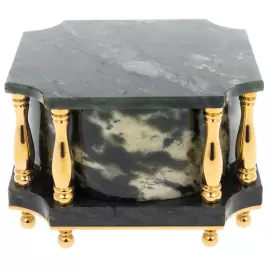 Светильник-подставка из нефрита "Колоны" с пультом ДУ, Златоуст