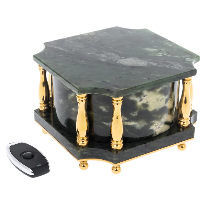 Lamp-stand made of jade "Columns" with remote control, Zlatoust