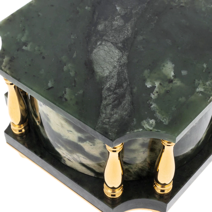 Lamp-stand made of jade "Columns" with remote control, Zlatoust