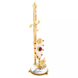 Кортик сувенирный "Георгий Победоносец" на подставке, Златоуст