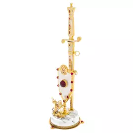 Кортик сувенирный "Георгий Победоносец" на подставке, Златоуст