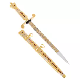 Кортик сувенирный "Георгий Победоносец" на подставке, Златоуст