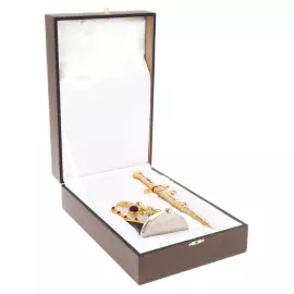 Кортик сувенирный "Георгий Победоносец" на подставке, Златоуст