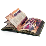 Leather-bound book "Eugene Onegin" by A.S. Pushkin.