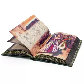 Книга в кожаном переплете "Евгений Онегин" Пушкин А.С.