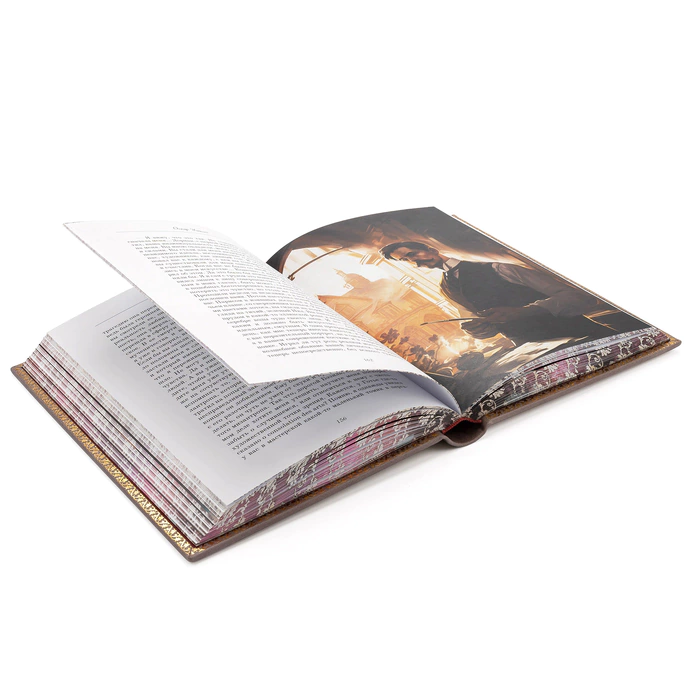 A leather-bound book by Oscar Wilde. Portrait of Dorian Gray"