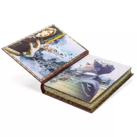 Книга в кожаном переплете "Оскар Уайльд. Портрет Дориана Грея" с французским переплетом