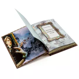 Книга в кожаном переплете "Оскар Уайльд. Портрет Дориана Грея" с французским переплетом
