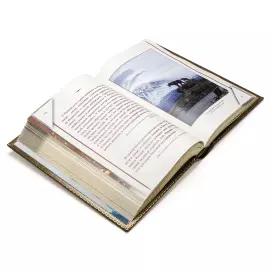 Книга в кожаном переплете "Путин сказал. Речи, цитаты, афоризмы" с французским переплетом