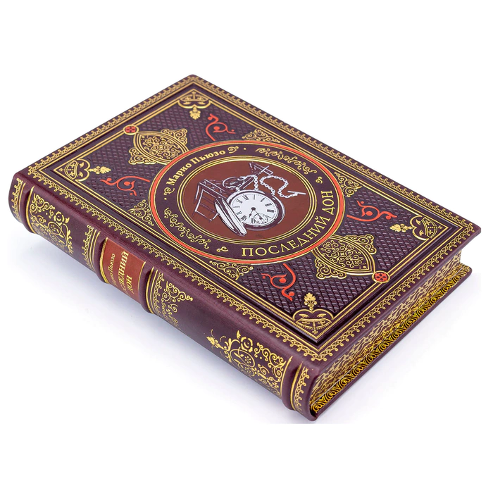 Leather-bound book "The Last Don" by Mario Puzo
