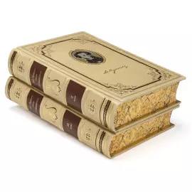 Книга в кожаном переплете "Собрание сочинений" Пушкин А.С., в 10 томах