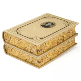 Книга в кожаном переплете "Собрание сочинений" Пушкин А.С., в 10 томах