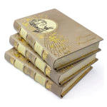 Leather-bound book "Collected Works" by F. Ranevskaya, in 3 volumes