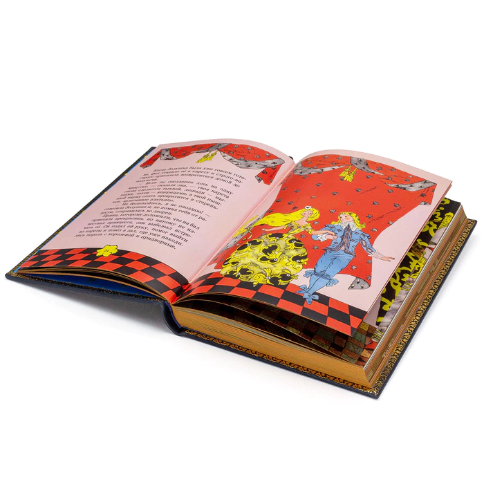 The leather-bound book Cinderella by Charles Perrault