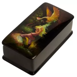 Шкатулка "Жар-птица" Ларишев, Федоскино
