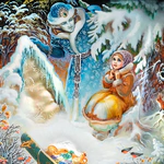 Шкатулка "Морозко" Корсакова, Федоскино