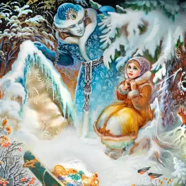 Шкатулка "Морозко" Корсакова, Федоскино