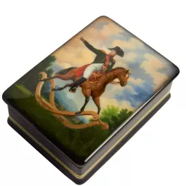 Шкатулка "Наполеон" Борисов, Федоскино