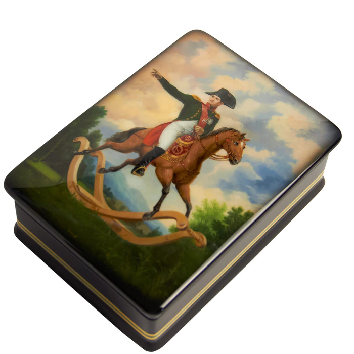 The box "Napoleon" Borisov, Fedoskino