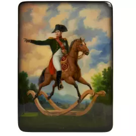 Шкатулка "Наполеон" Борисов, Федоскино