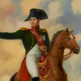 Шкатулка "Наполеон" Борисов, Федоскино