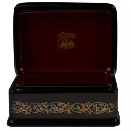 Шкатулка "Зимний день" Митусов, Федоскино