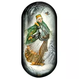 Шкатулка "Двенадцать месяцев" Подображная, Федоскино