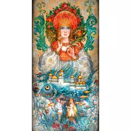 Шкатулка "Славянская богиня" Фролов, Федоскино