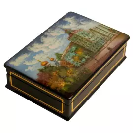 Шкатулка "Луганск" Ларишев, Федоскино