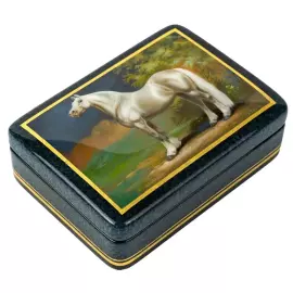 Шкатулка "Битюг" Леонова, Федоскино