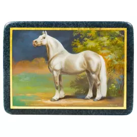 Шкатулка "Битюг" Леонова, Федоскино