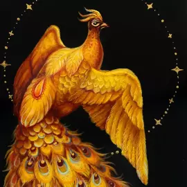 Box "Firebird" Deshina, Fedoskino