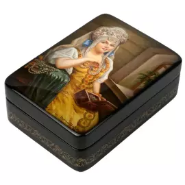 Box "Coquette" Deryuzhenko, Fedoskino