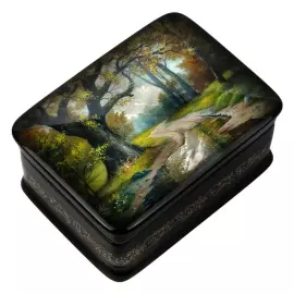 The box "Old oak" Mitusov, Fedoskino