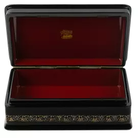 Шкатулка "Деревенька" Типяков, Федоскино