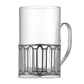 Подстаканник серебряный "Набережная Фонтанки" из коллекции "Мосты Петербурга"