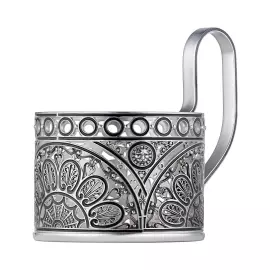 Подстаканник серебряный "Певческий мост" из коллекции "Мосты Петербурга"