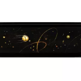 Шкатулка "На планете" Ларишев, Федоскино