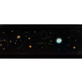 Шкатулка "На планете" Ларишев, Федоскино